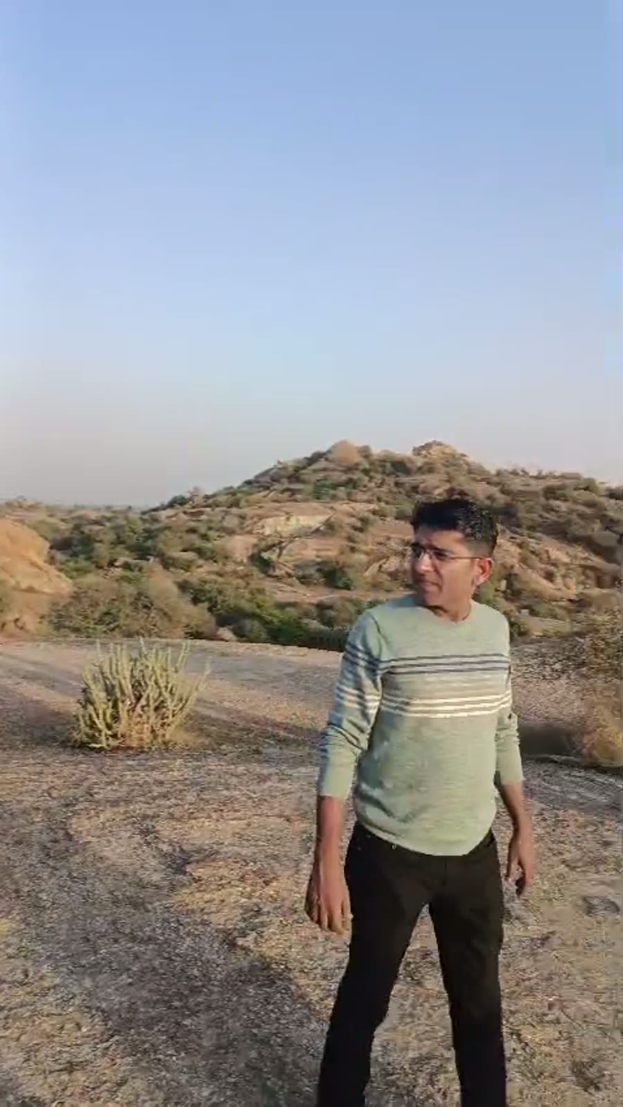 Standing on Jawai's Boulders